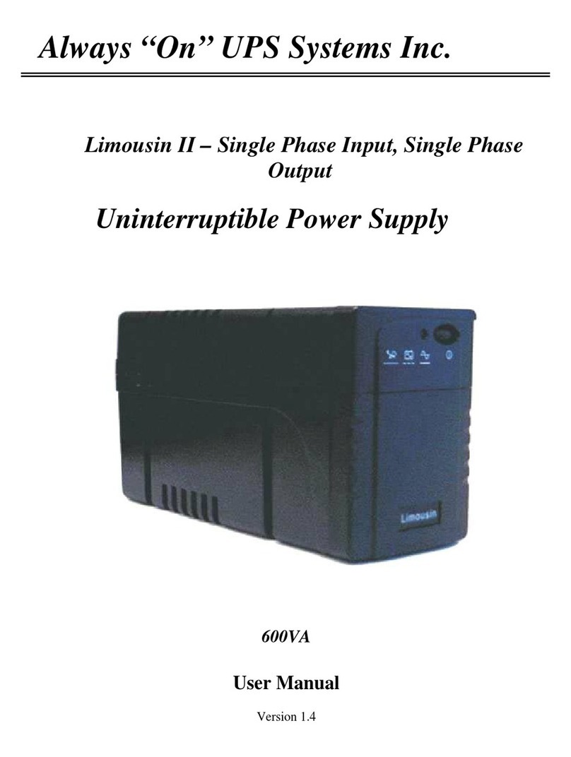 Always “On” UPS Limousin II user manual