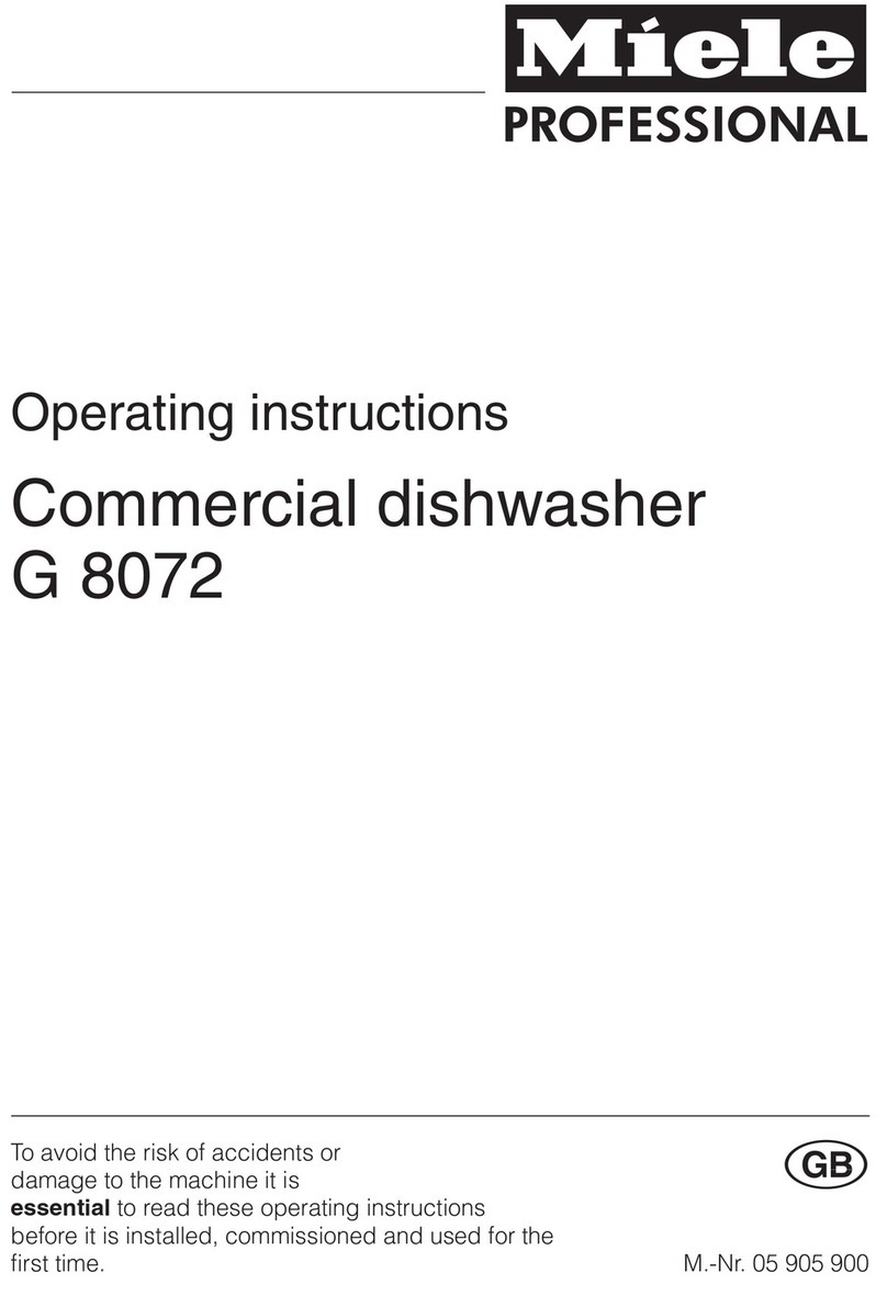 Miele G 8072 operating instructions