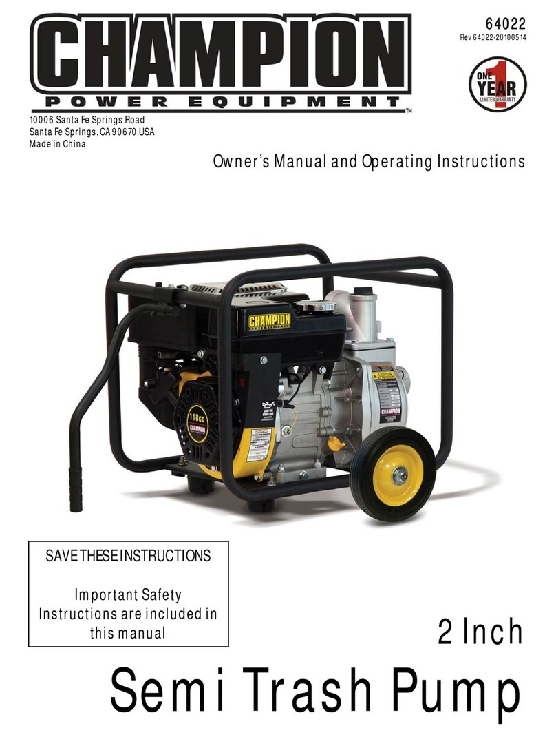 Champion 64022 Owner's Manual and Operating Instructions
