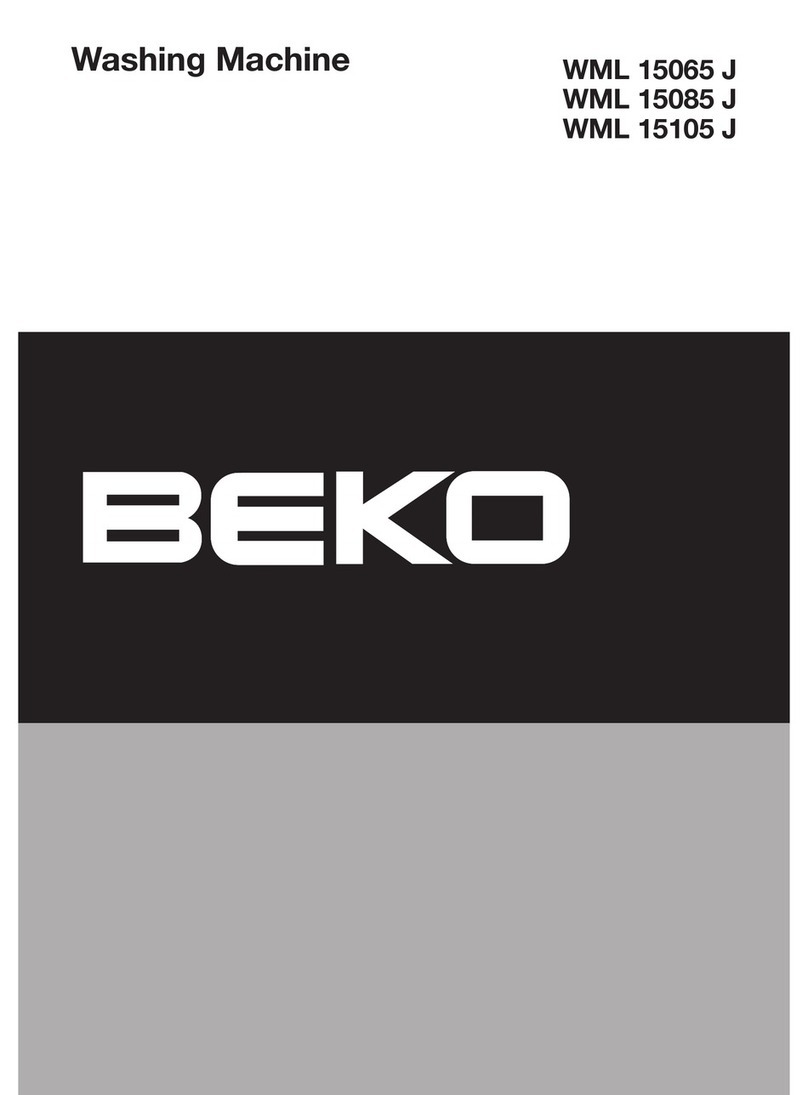 Beko WML 15085 J user manual