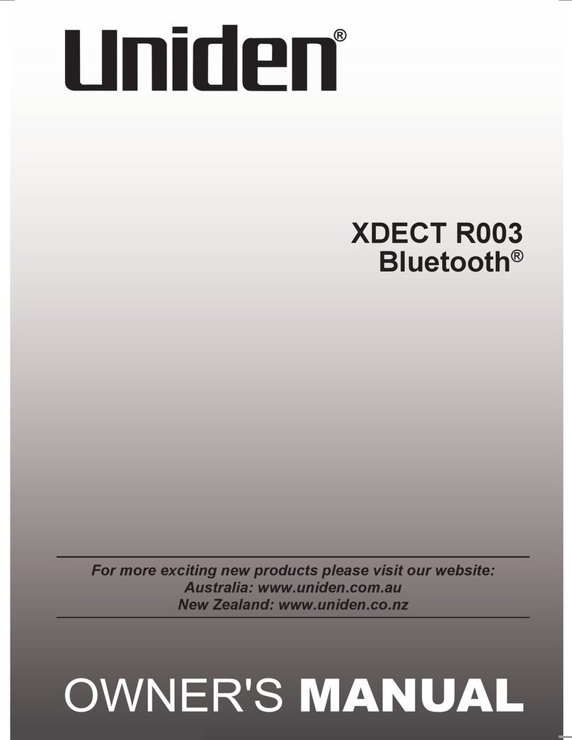 Uniden XDECT R003 User manual