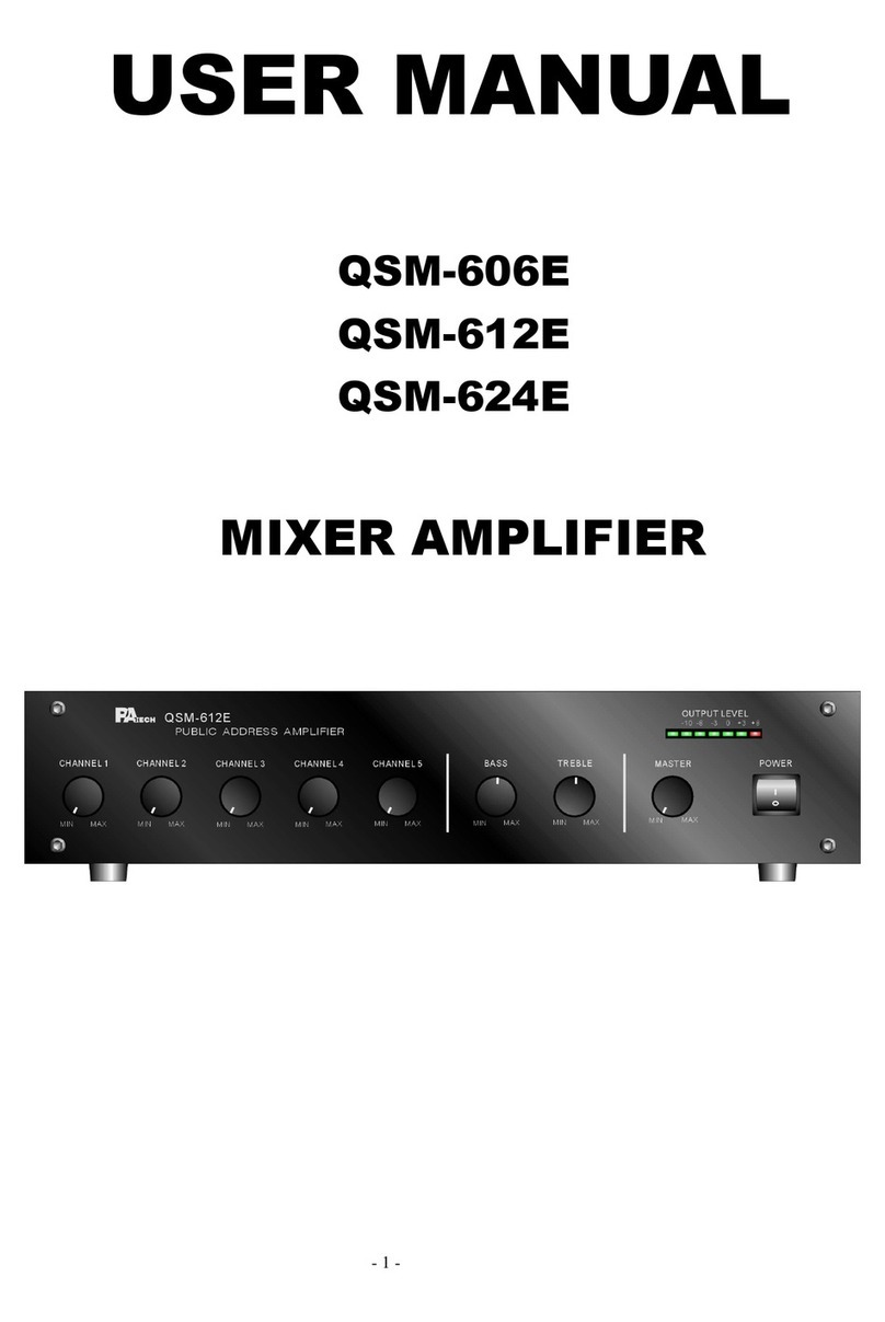 PA Tech QSM-606E user manual