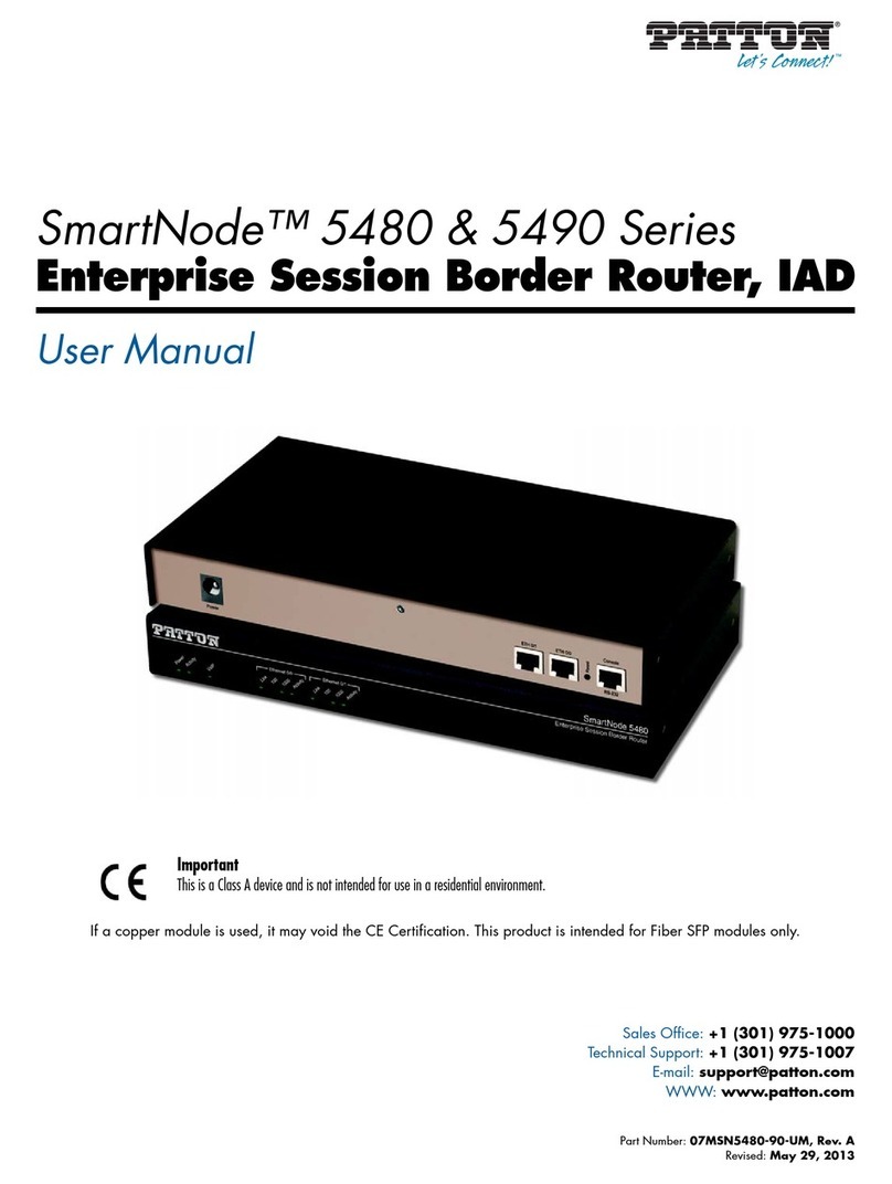 Patton SmartNode 5480 Series user manual