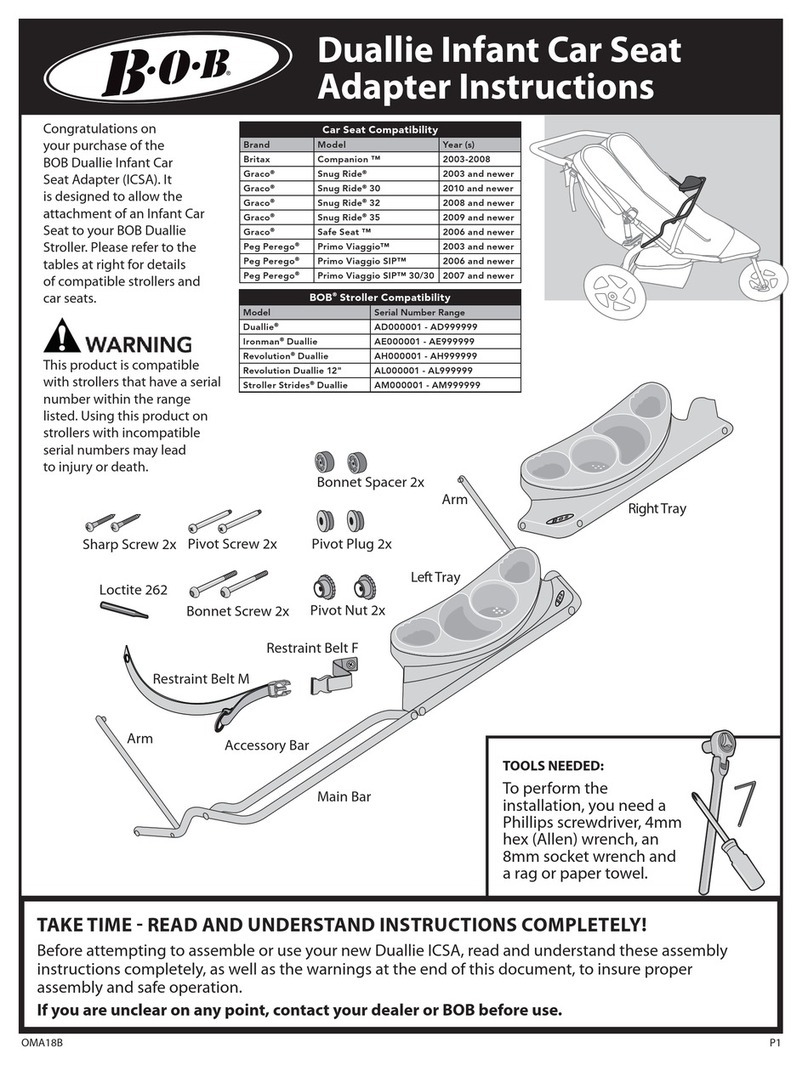 BOB Duallie Infant Car Seat instructions