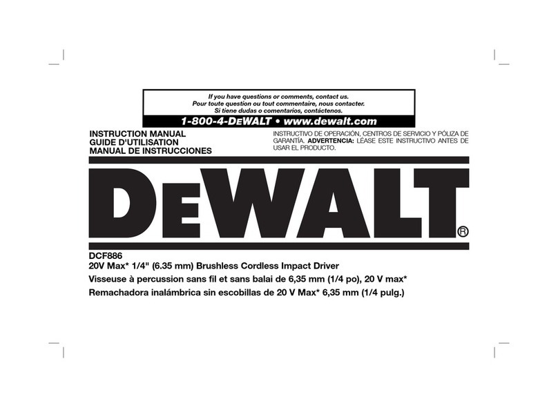 DeWalt DCF886 instruction manual