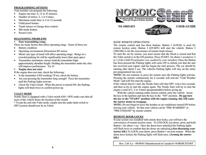 Nordic Start NS-1003 user guide