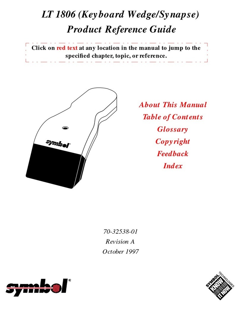 Symbol LT 1806 Installation and operation manual Symbol LT 1806 Installation and operation manual