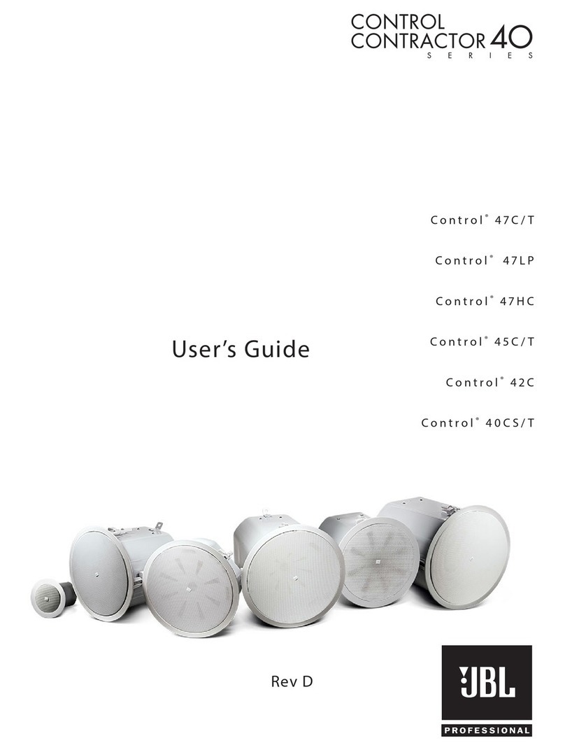 JBL Control 47C/T User manual JBL Control 47C/T User manual