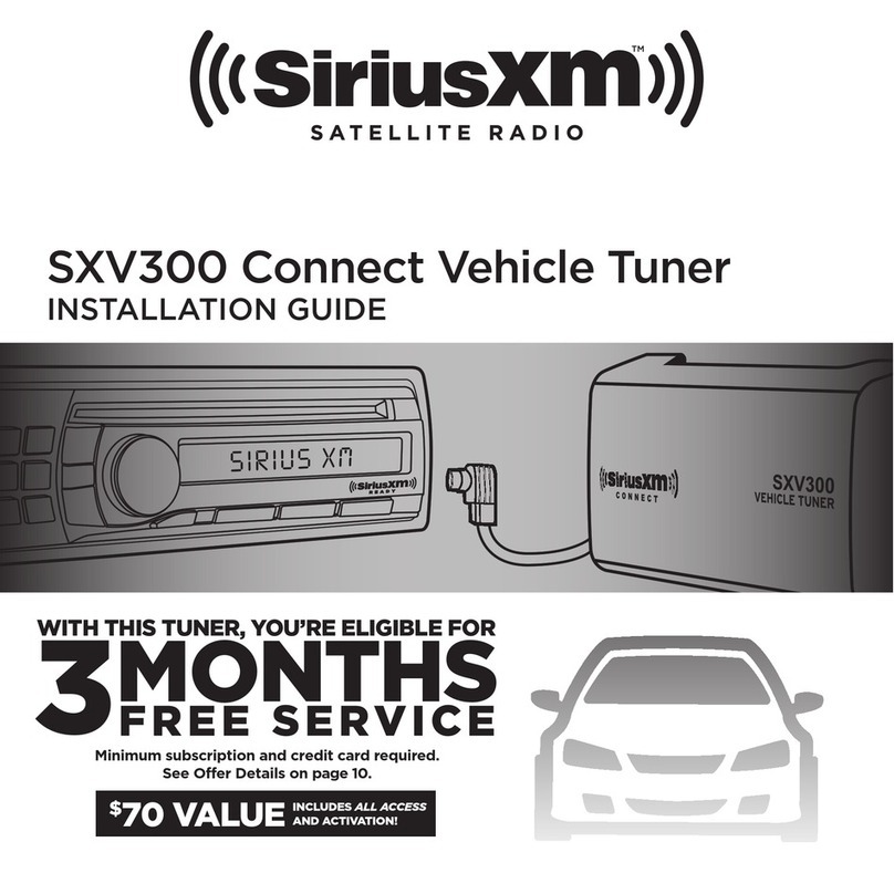 Sirius XM RAdio SXV300 installation guide