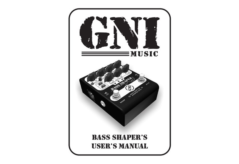GNI BASS SHAPER user manual