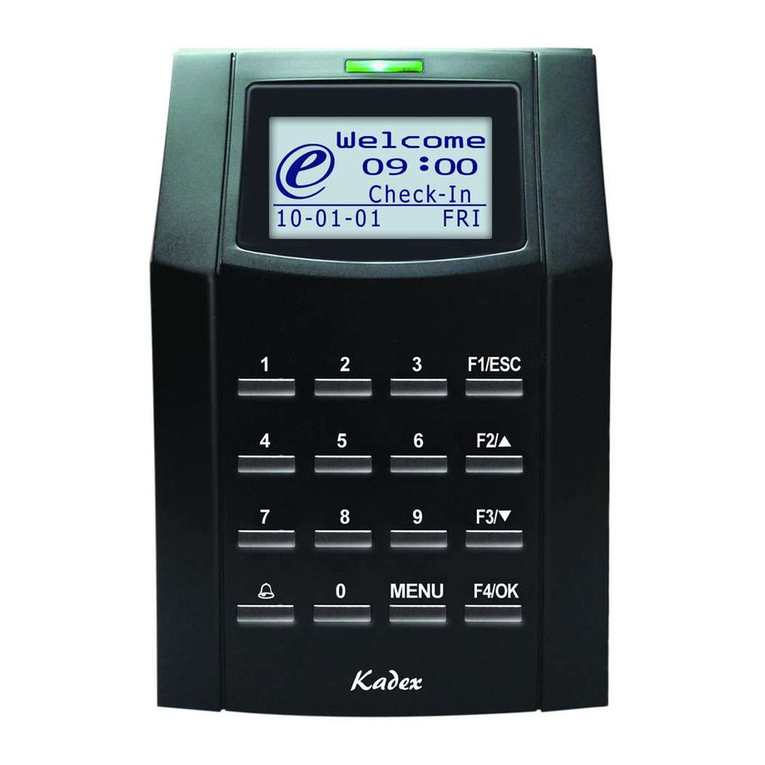 FingerTec Kadex User manual