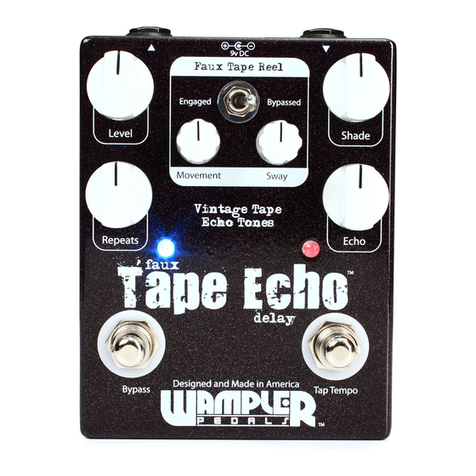 Wampler Faux Tape Echo manual Wampler Faux Tape Echo manual