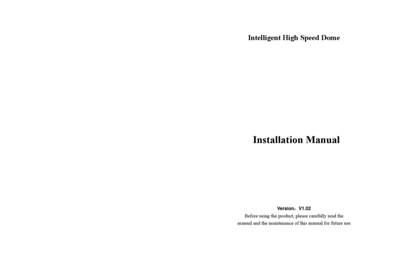 APPENDIX High speed dome camera installation manual