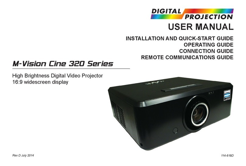 Digital Projection M-Vision Cine 320 Series User manual
