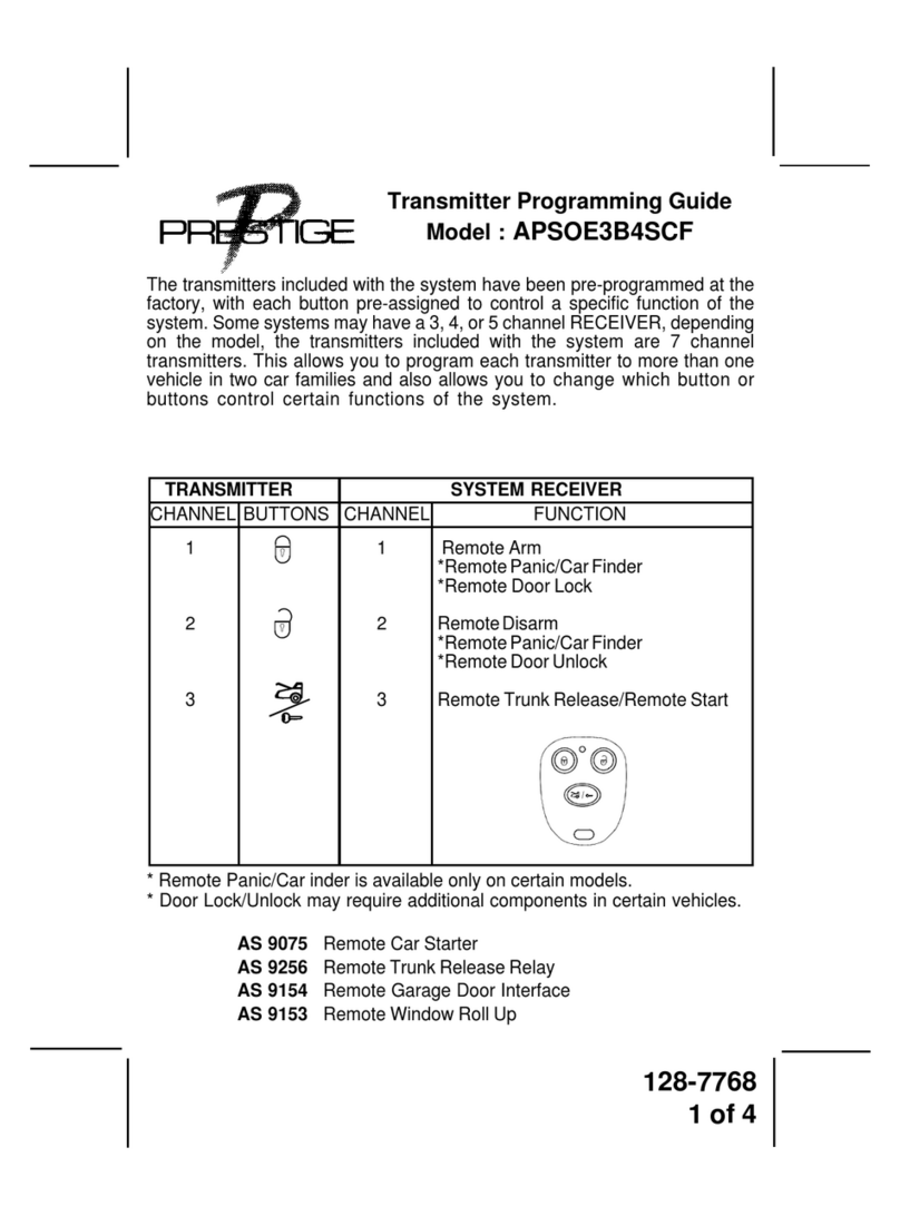 Prestige APSOE3B4SCF Programming guide