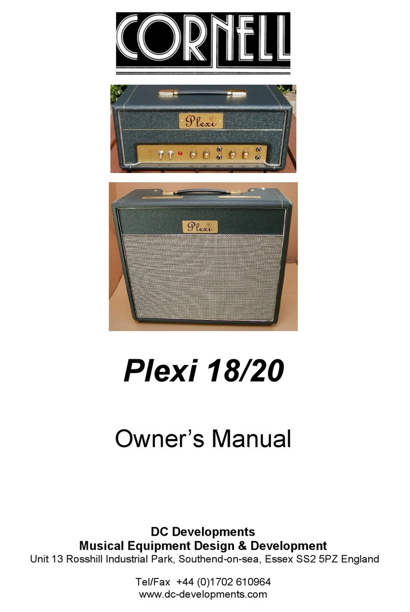 Cornell Plexi 18 User manual