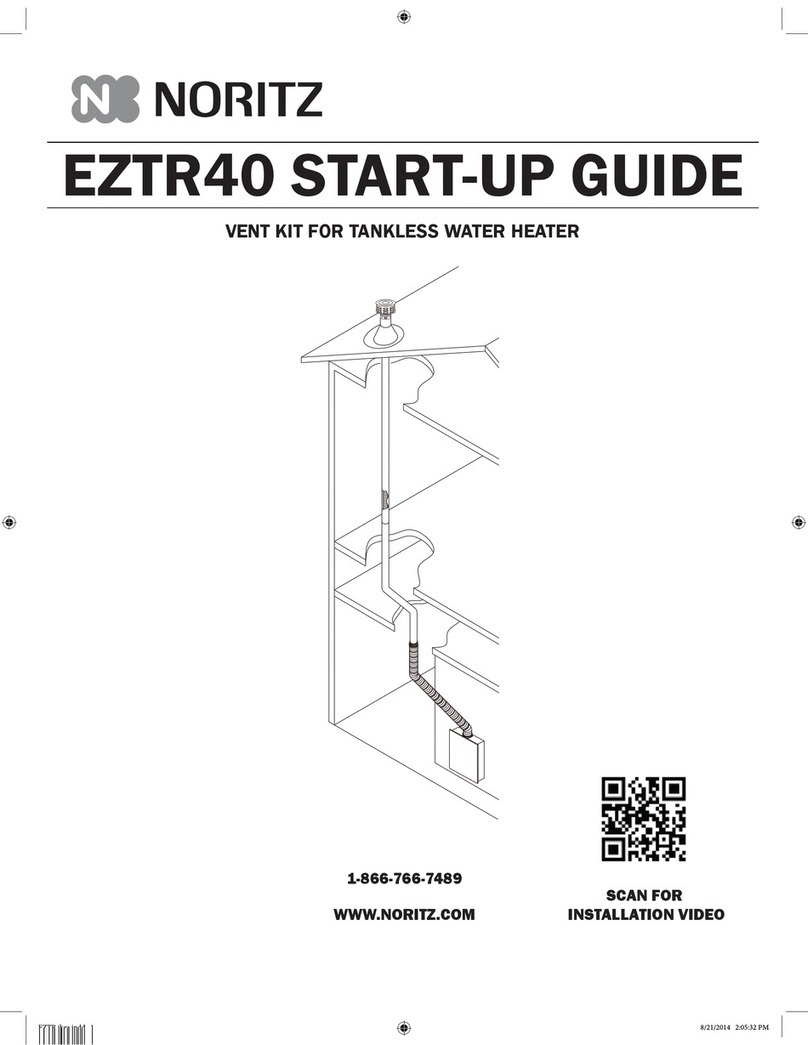 Noritz EZTR40 Startup guide