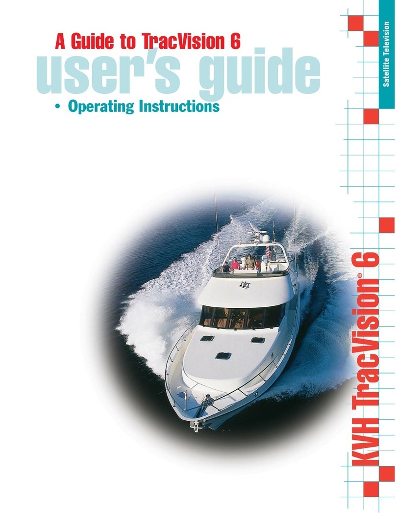 KVH Industries TracVision 6 User manual
