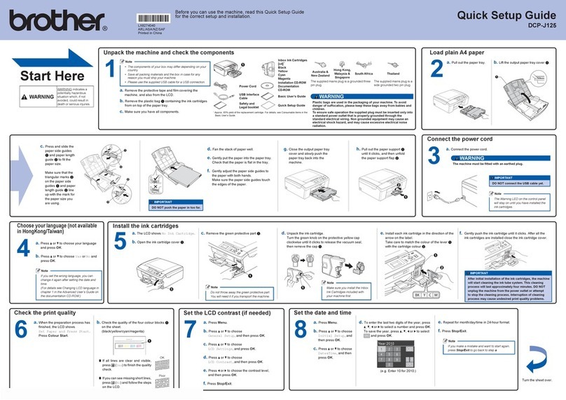 Brother DCP-J125 User manual