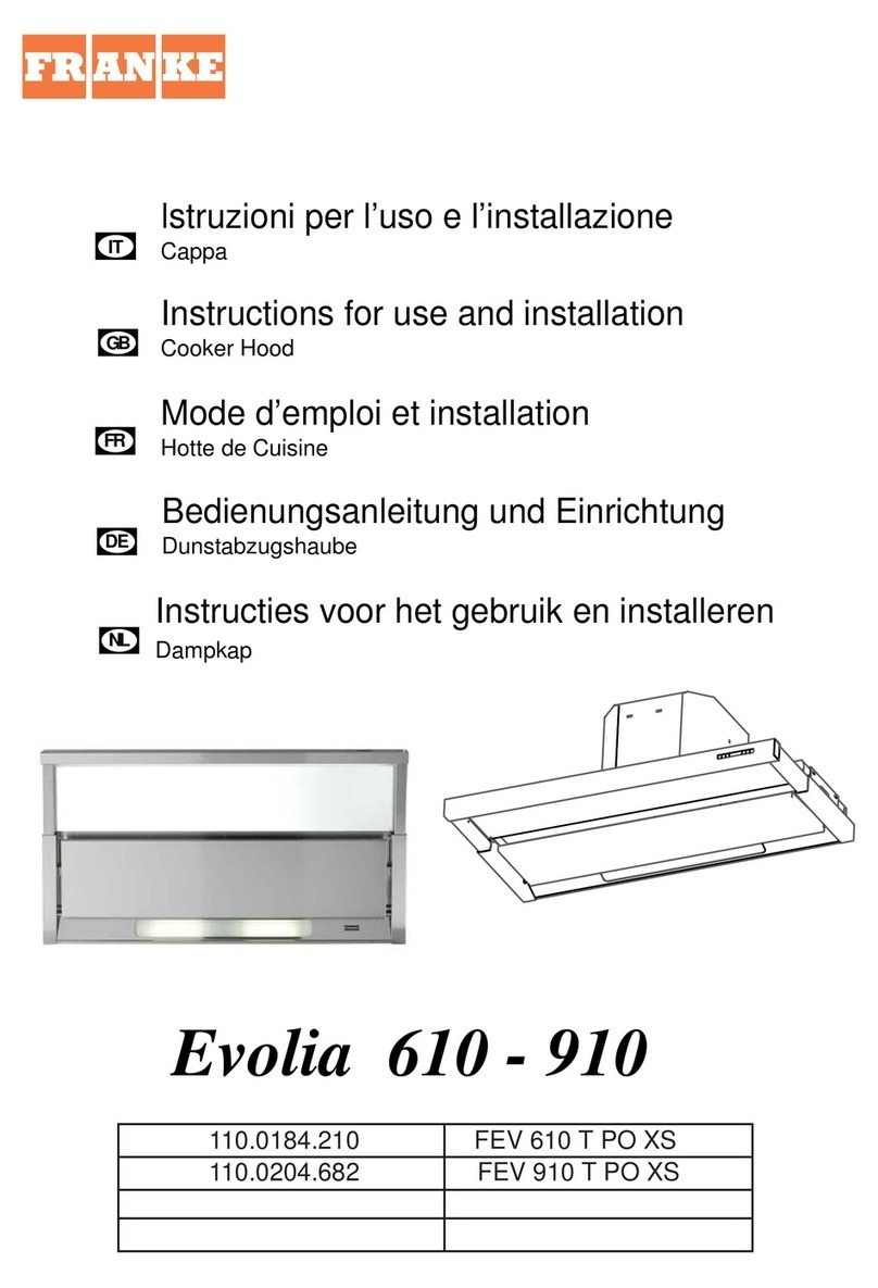 Franke Evolia 610 Instructions for use