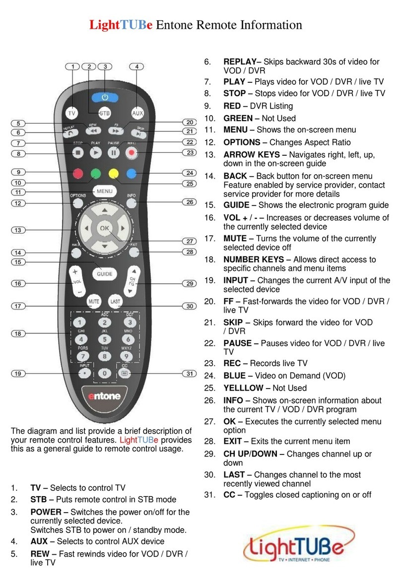 LightTUBe Entone Information