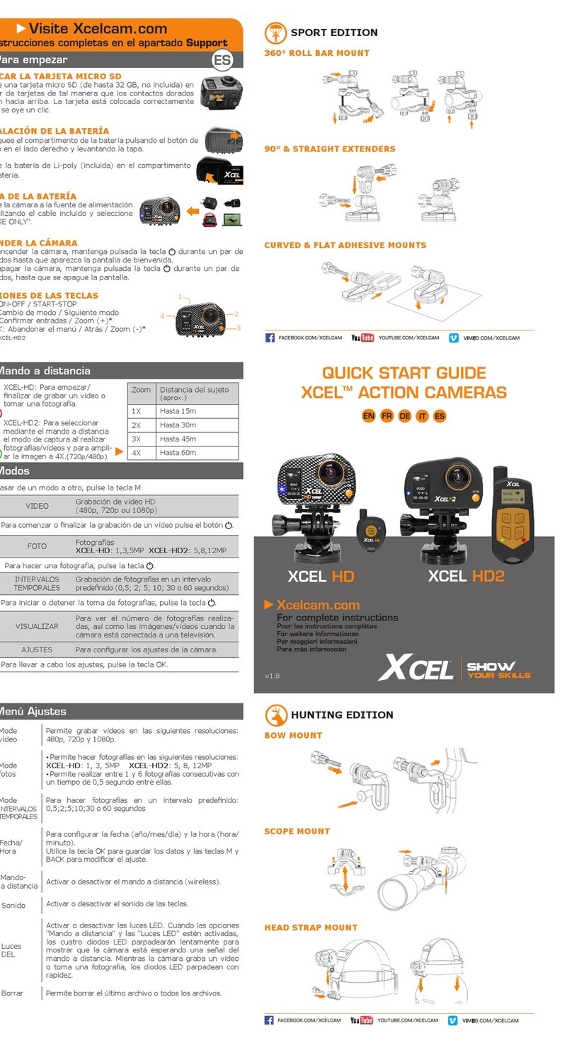 XCEL HD User manual