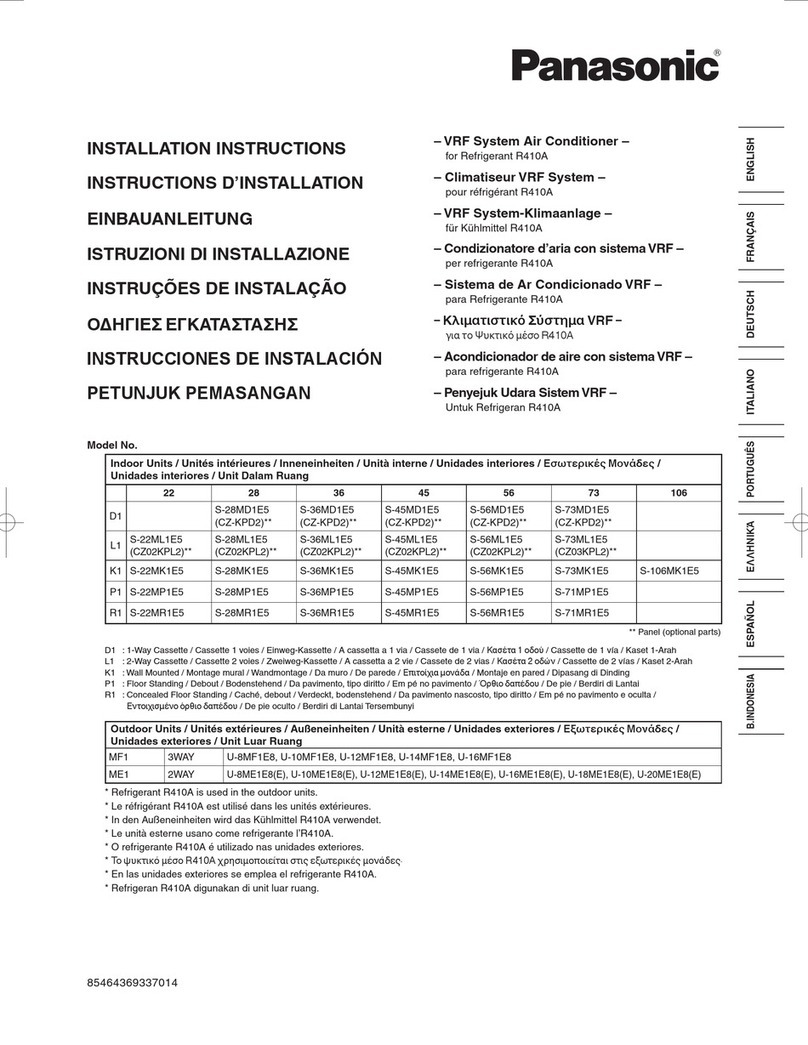 Panasonic S-22ML1E5 User manual