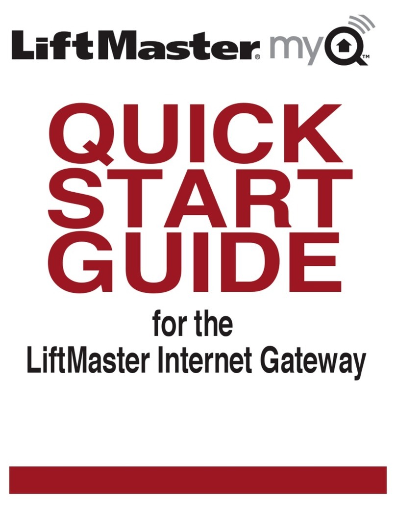 Chamberlain Internet Gateway User manual Chamberlain Internet Gateway User manual