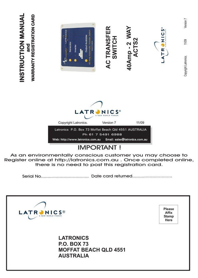 Latronics ACTS2 instruction manual