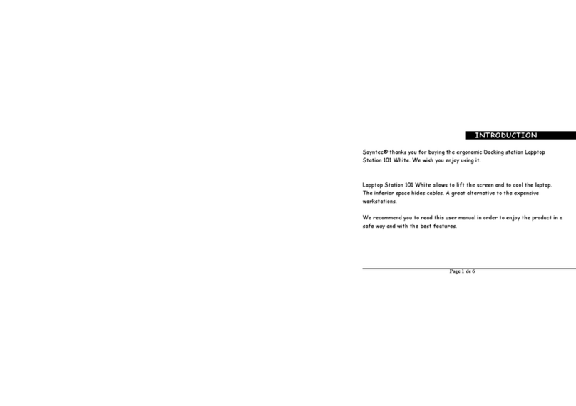Soyntec Lapptop Station 101 White user manual