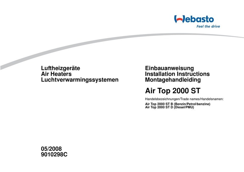 Webasto Air Top 2000 ST B installation instructions