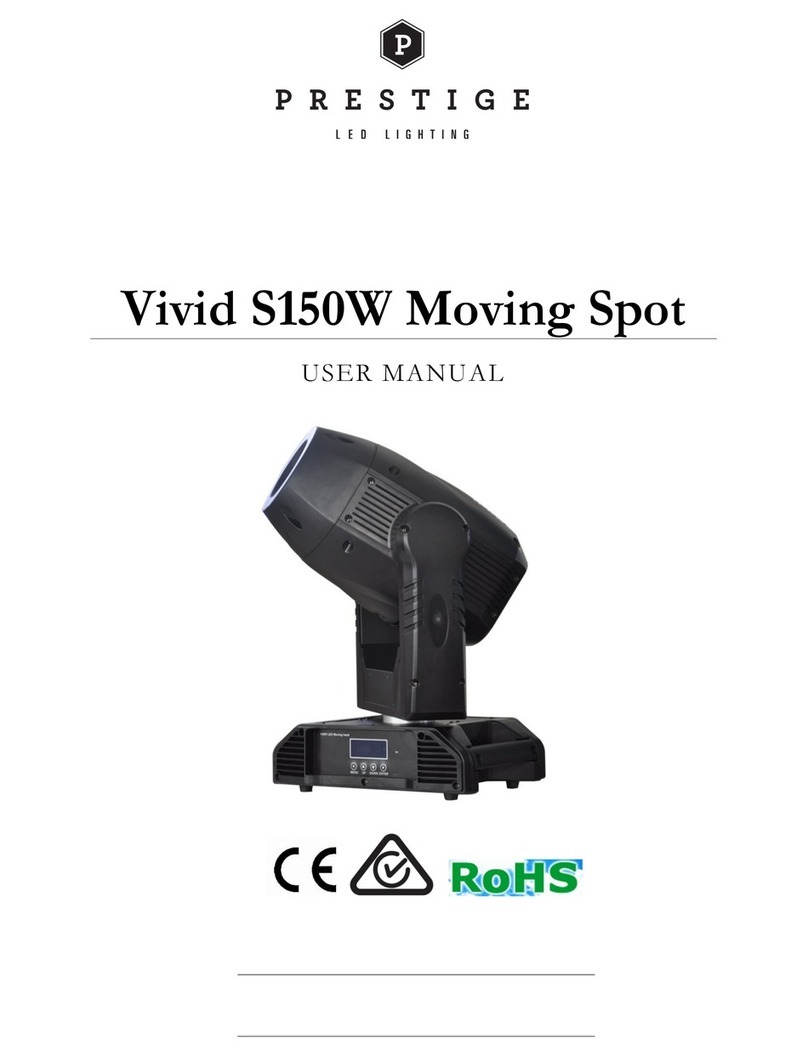Prestige Vivid S150W Moving Spot user manual
