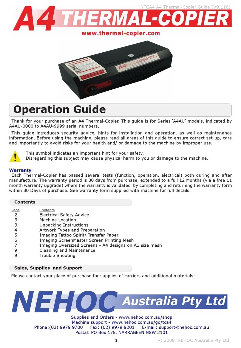Nehoc A4AU Series Operation guide