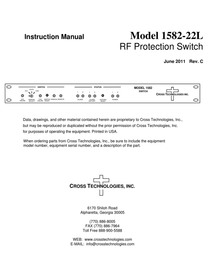 Cross Technologies 1582-22L User manual