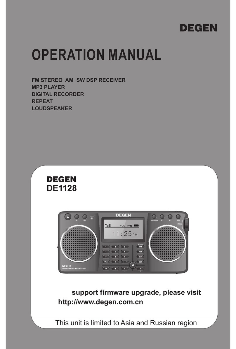 DEGEN DE1128 Operation manual