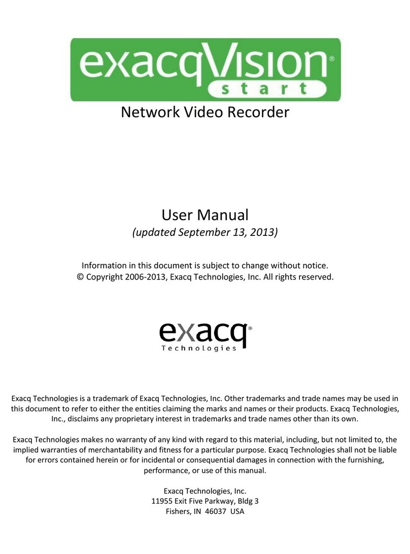 Exacq exacqVision Start user manual