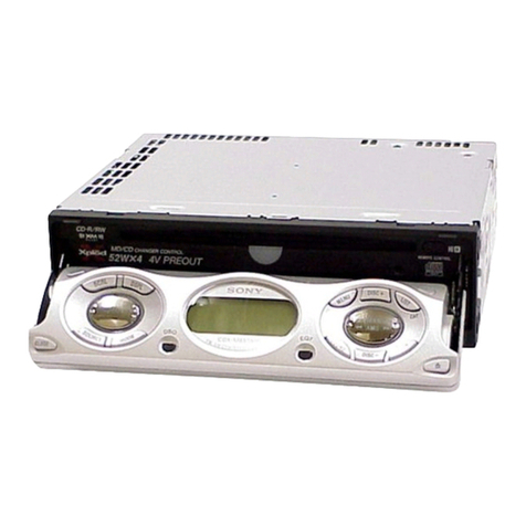 Sony CDX-M850MP  (XT-XM1) User manual