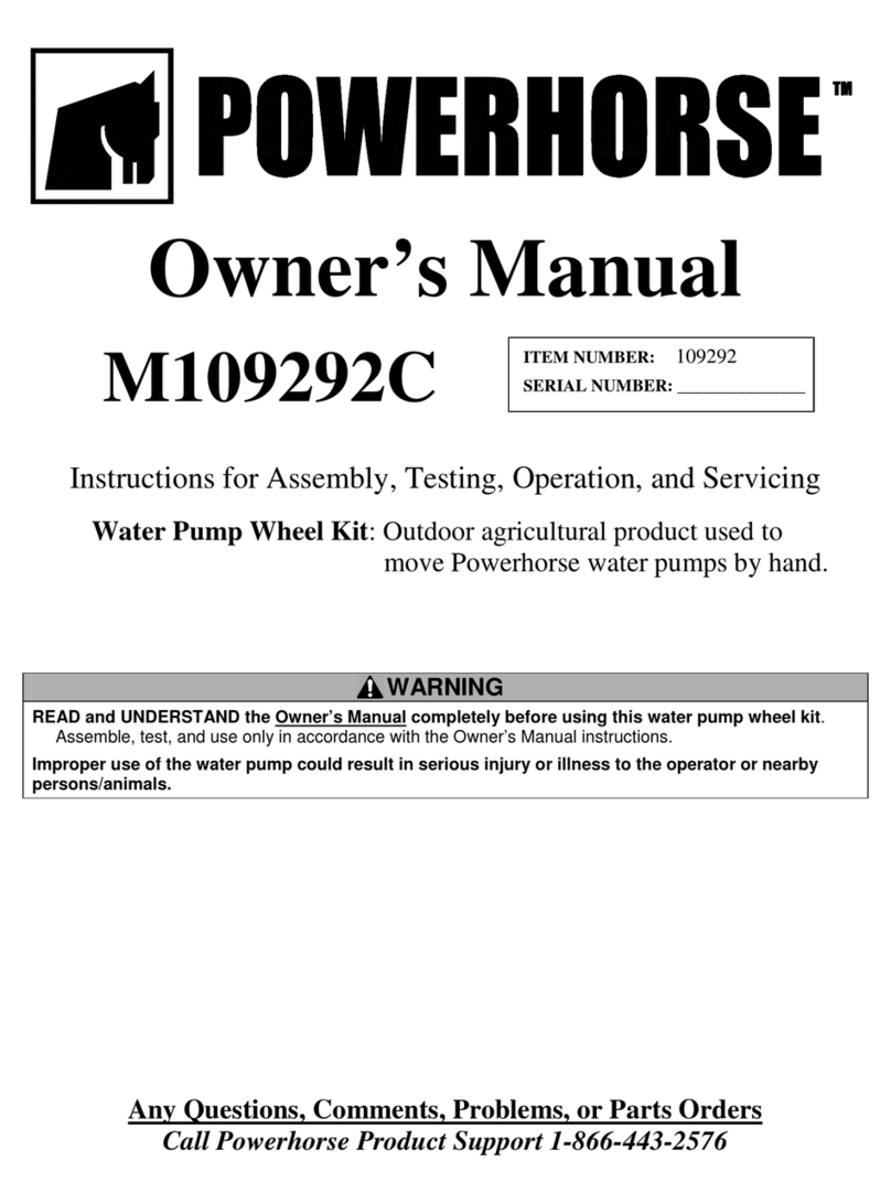 Powerhorse M109292C owner's manual Powerhorse M109292C owner's manual
