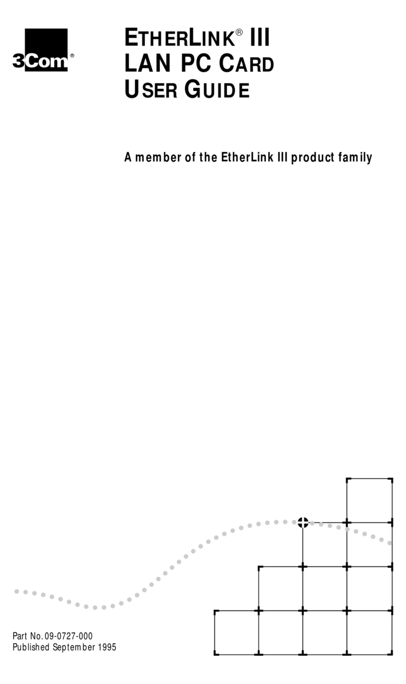 3Com ETHERLINK III LAN PC CARD user guide