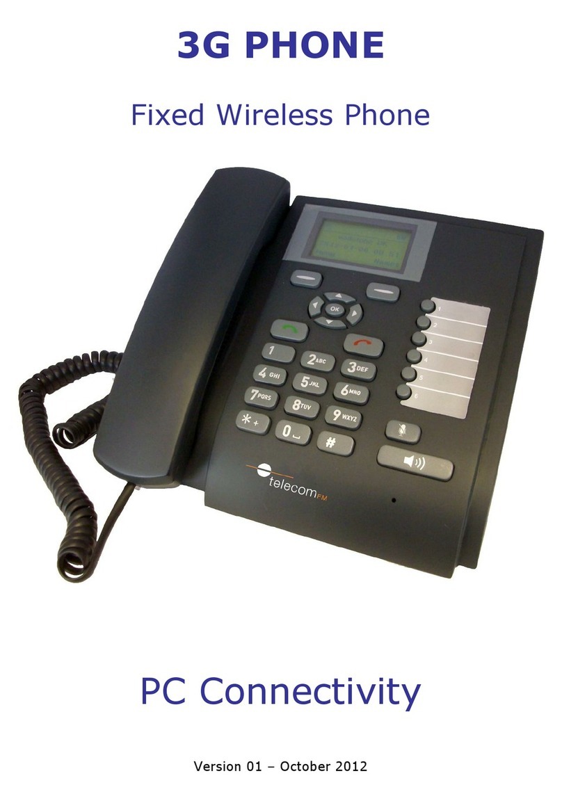 Telecom FM 3G PHONE User manual