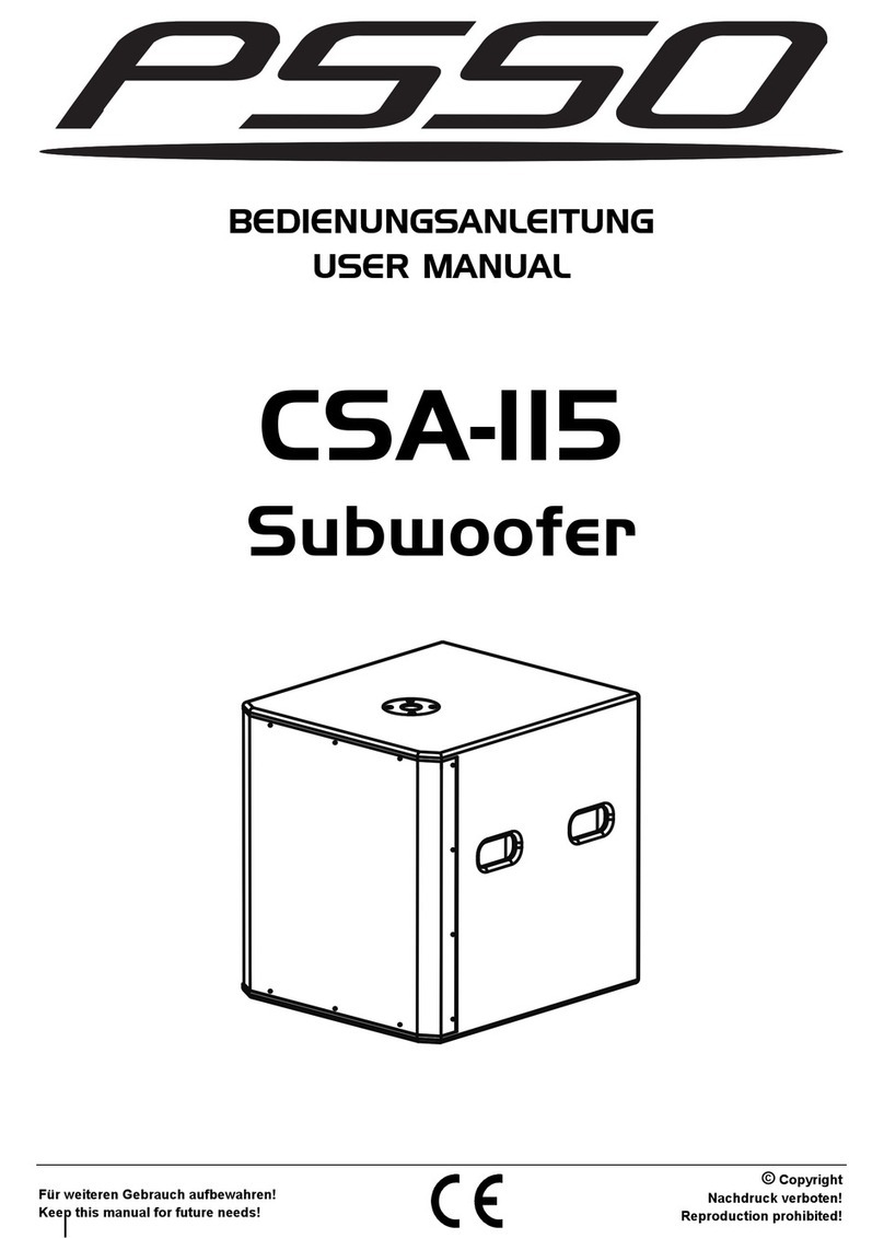 PSSO CSA-115 user manual