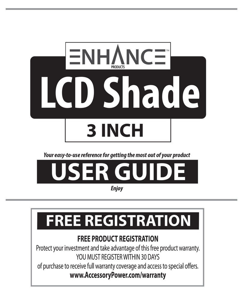 ENHANCE Folding LCD Shade user guide
