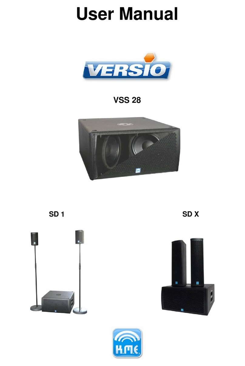 K.M.E. Versio VSS 28 user manual