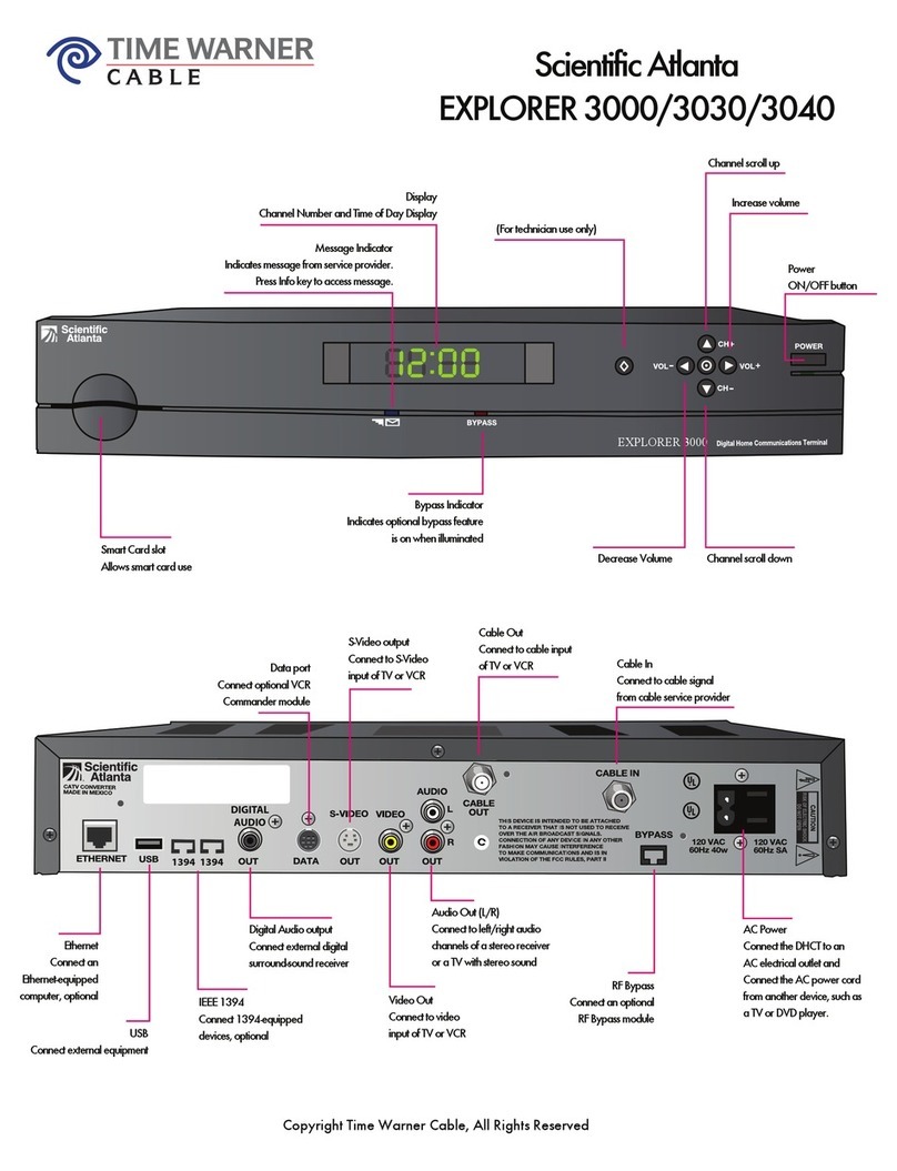 Scientific Atlanta EXPLORER 3000 Troubleshooting guide Scientific Atlanta EXPLORER 3000 Troubleshooting guide