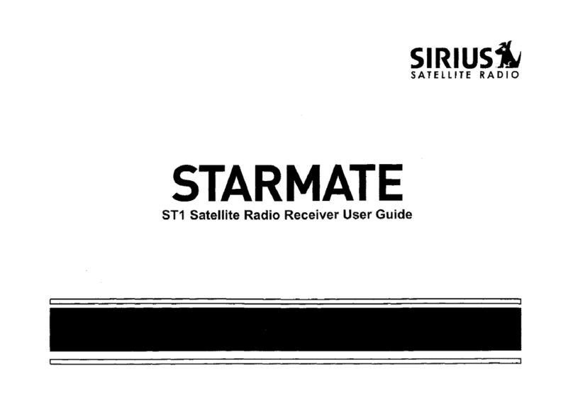 Sirius Satellite Radio Starmate ST1 user guide
