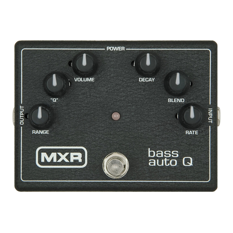 mxr M-188 bass auto Q User manual mxr M-188 bass auto Q User manual