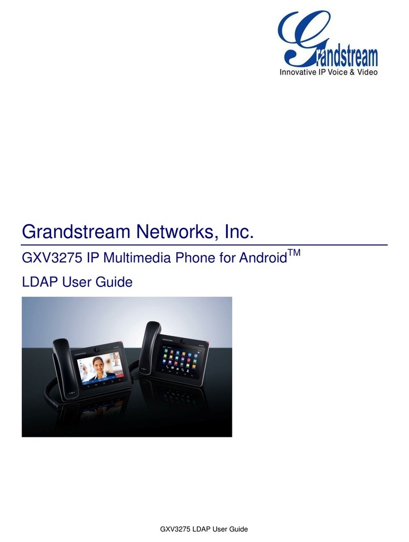 Grandstream Networks GXV3275 User manual Grandstream Networks GXV3275 User manual