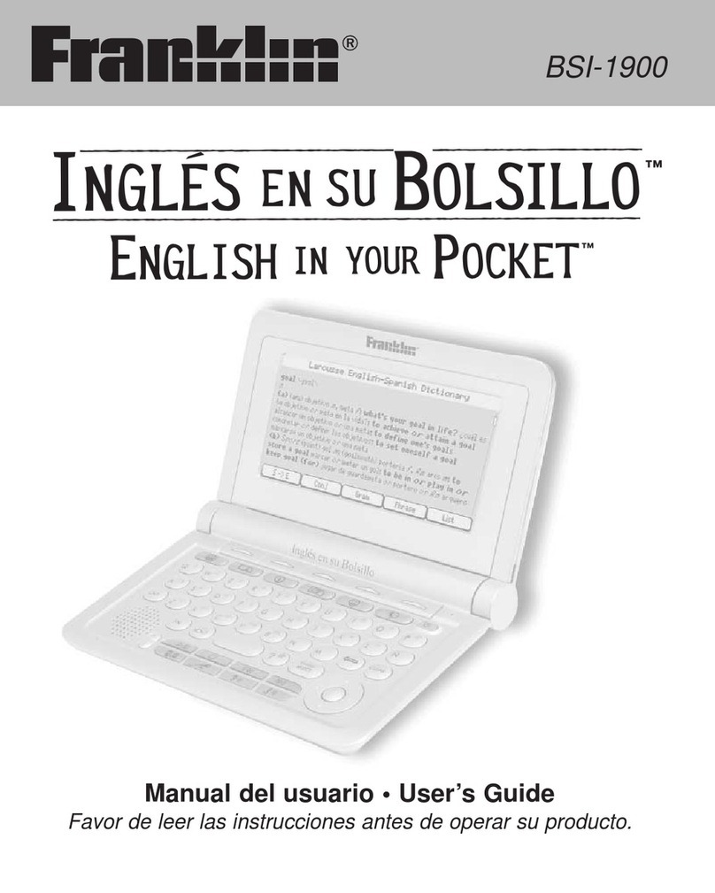 Franklin BSI-1900 user guide