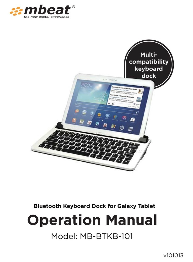 mbeat MB-BTKB-101 Operation manual