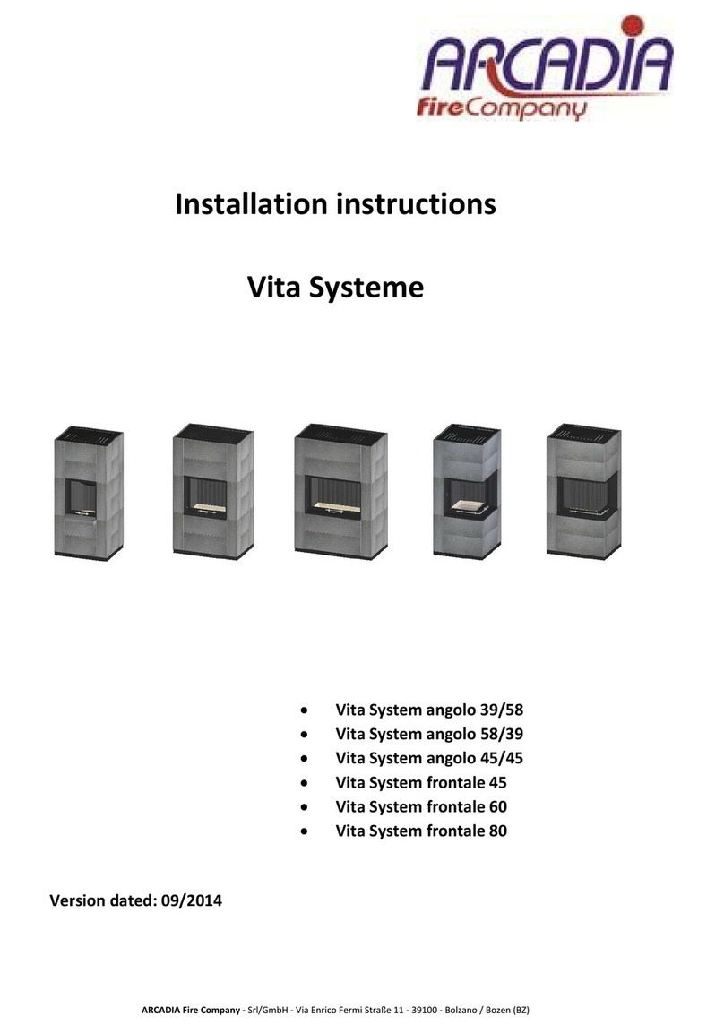 Arcadia Vita System angolo 39/58 installation instructions